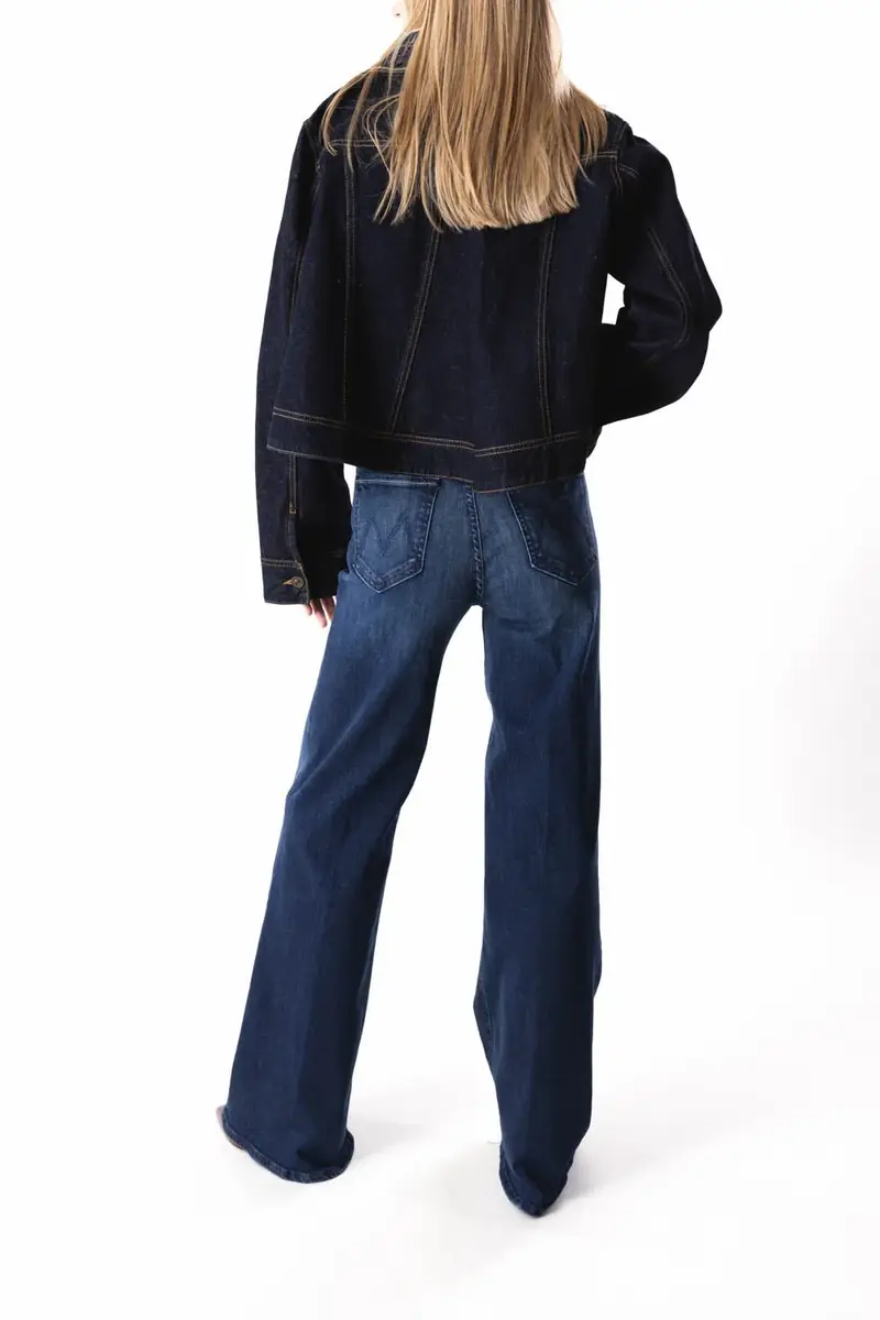 Victoria Beckham Cropped Denim Jacket | Thumbnail 4
