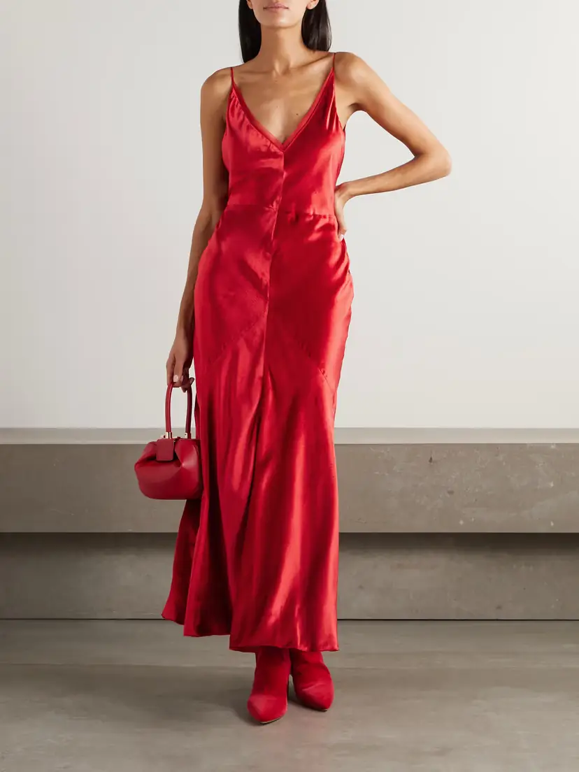 Gabriela Hearst Brigita Paneled Silk-velvet Maxi Dress | Thumbnail 2 Gabriela Hearst Brigita Paneled Silk-velvet Maxi Dress | Thumbnail 2
