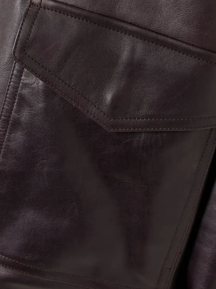 The Frankie Shop Viper Oversized Leather Jacket | Thumbnail 6 The Frankie Shop Viper Oversized Leather Jacket | Thumbnail 6