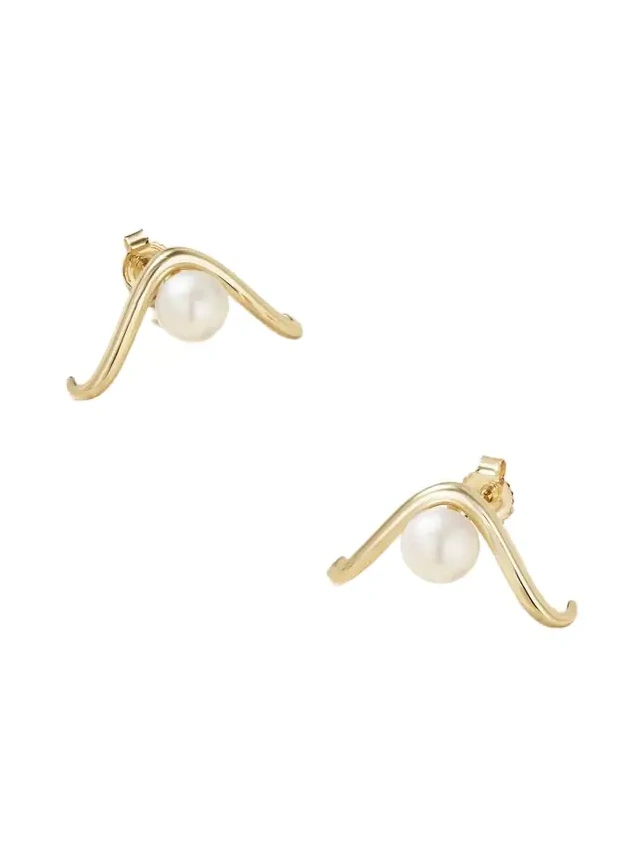 14-karat Gold Pearl Earrings 14-karat Gold Pearl Earrings