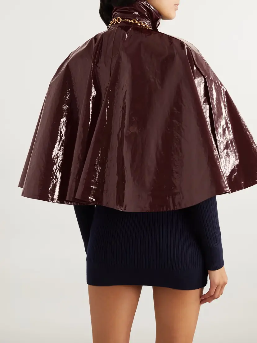 Chloé Coated-cotton Cape | Thumbnail 3