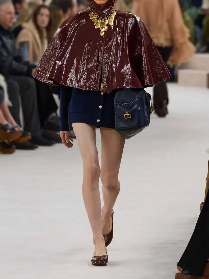 Chloé Coated-cotton Cape | Thumbnail 4