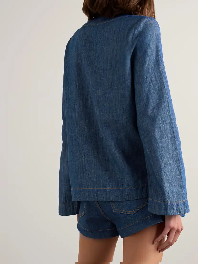 Zimmermann Wylie Braided Denim Tunic | Thumbnail 4 Zimmermann Wylie Braided Denim Tunic | Thumbnail 4