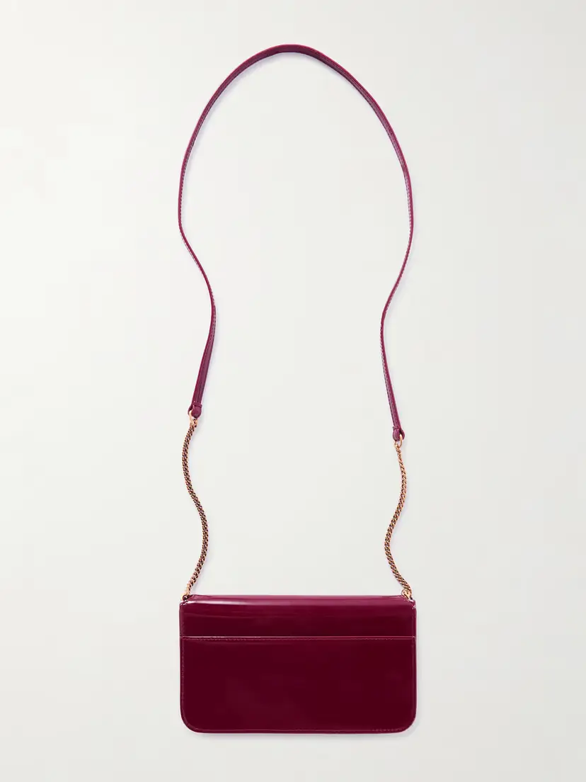 Saint Laurent Cassandre Strap Patent-leather Phone Case | Thumbnail 3