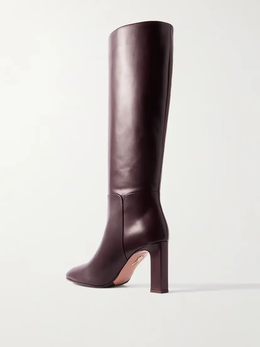Aquazzura Sellier 85 Leather Knee Boots | Thumbnail 3