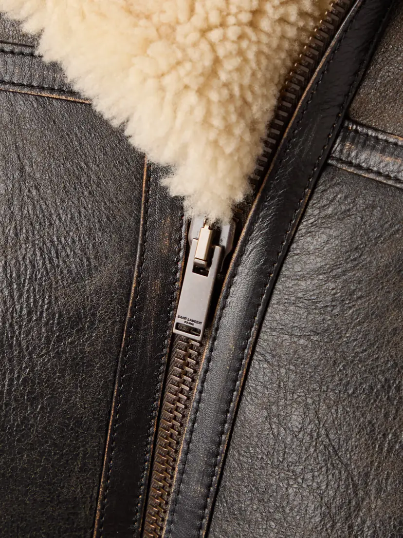 Saint Laurent Shearling Jacket | Thumbnail 5