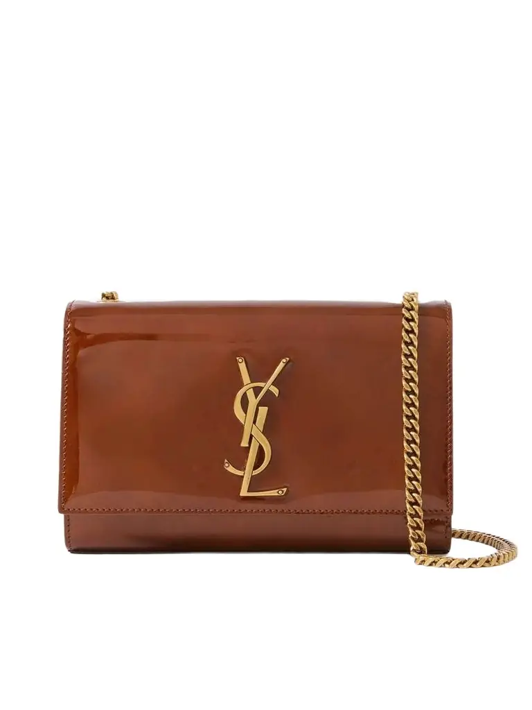 Saint Laurent Kate Small Patent-leather Shoulder Bag | Image 1 Saint Laurent Kate Small Patent-leather Shoulder Bag | Image 1