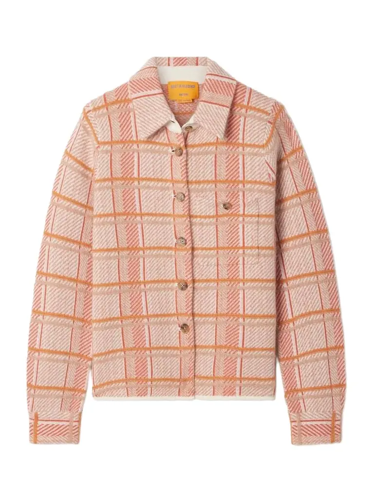 Guest In Residence Dylan Checked Cashmere Jacket | Image 1 Guest In Residence Dylan Checked Cashmere Jacket | Image 1
