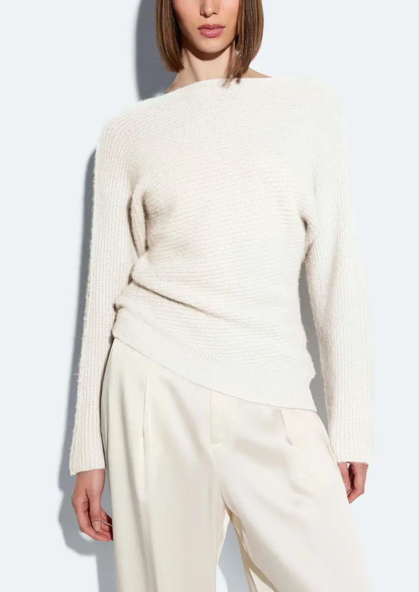 Lapointe Cashmere Asymmetric Sweater | Thumbnail 3 Lapointe Cashmere Asymmetric Sweater | Thumbnail 3
