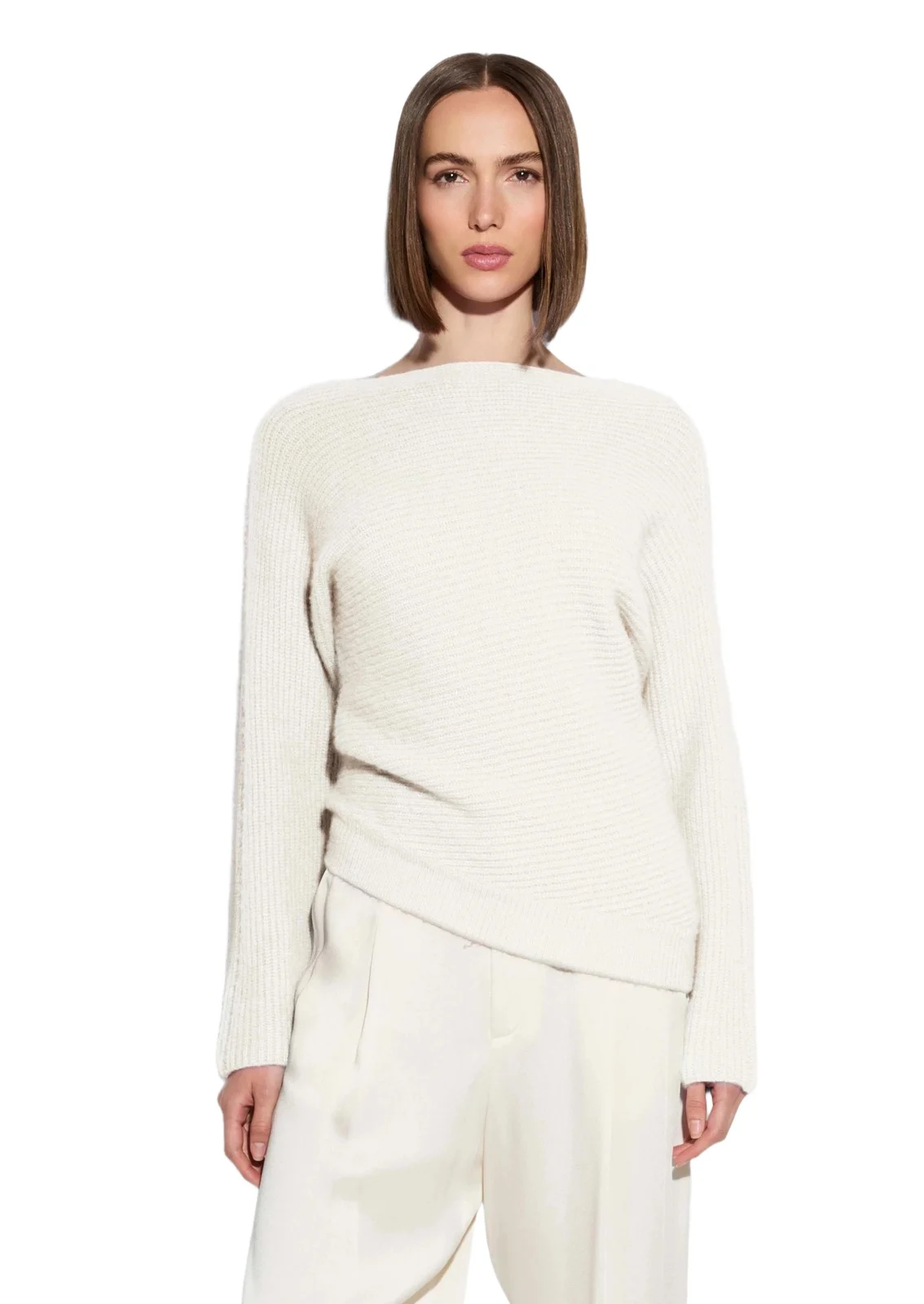 Lapointe Cashmere Asymmetric Sweater