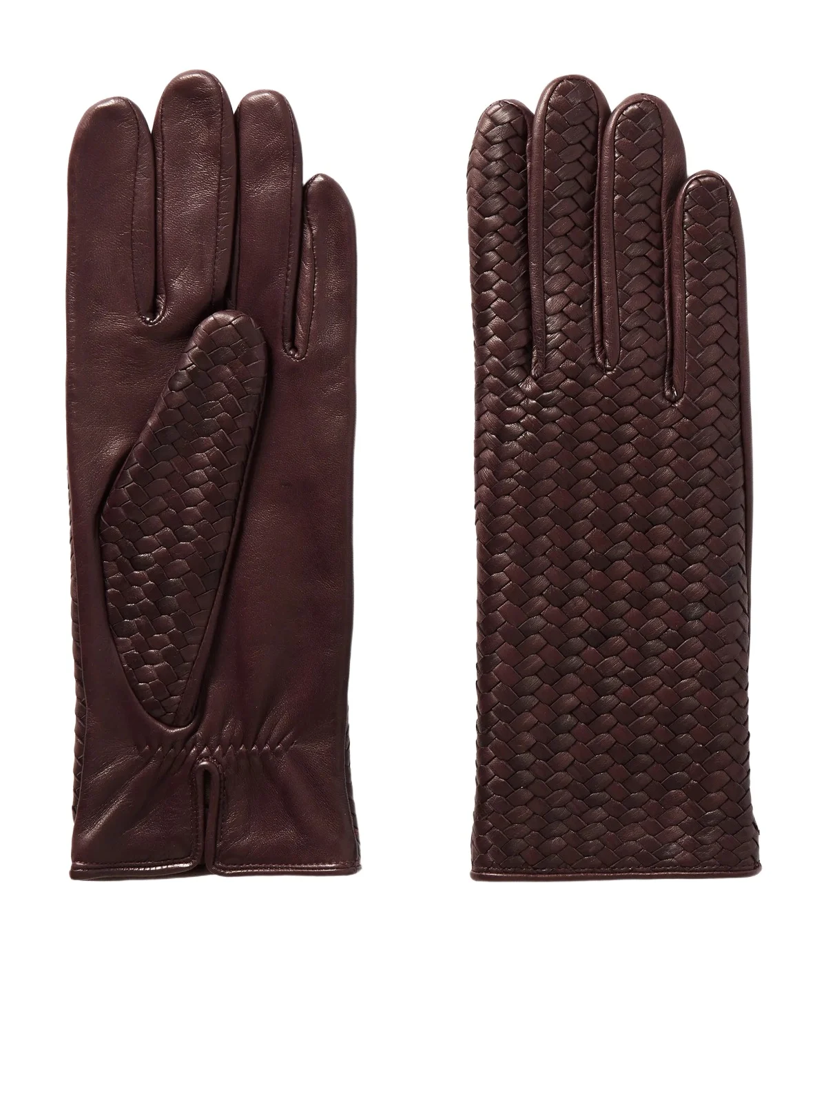 Stanilas Woven Leather Gloves