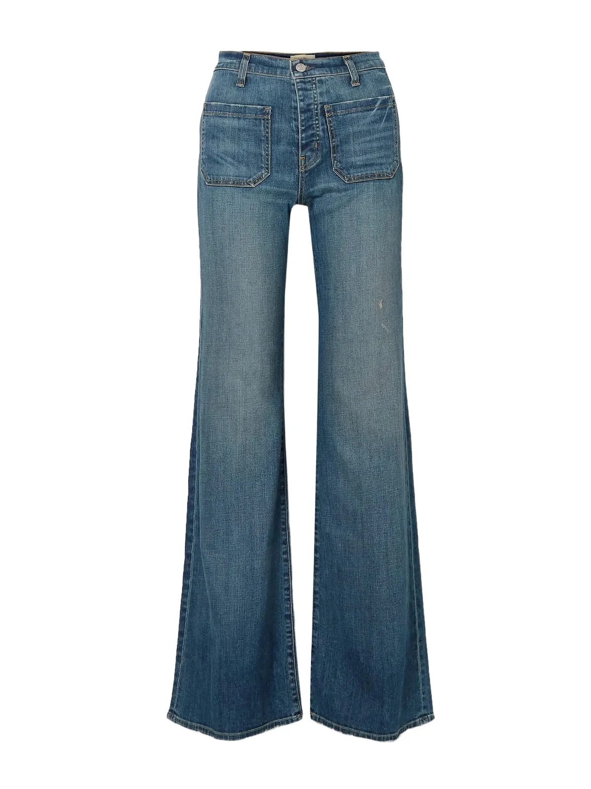 Florence Distressed High-rise Flared Jeans Florence Distressed High-rise Flared Jeans