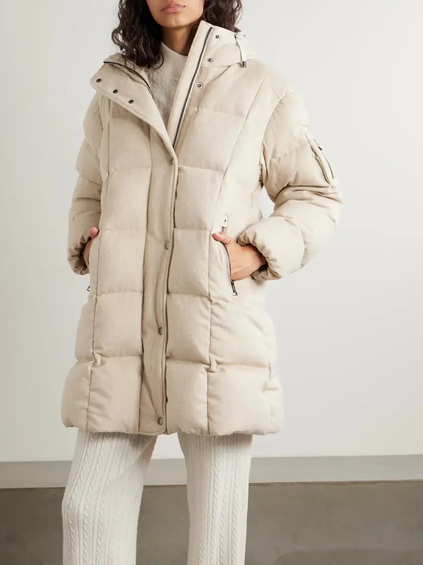 Bogner Fanja Hooded Quilted Cashmere Down Coat | Thumbnail 3 Bogner Fanja Hooded Quilted Cashmere Down Coat | Thumbnail 3