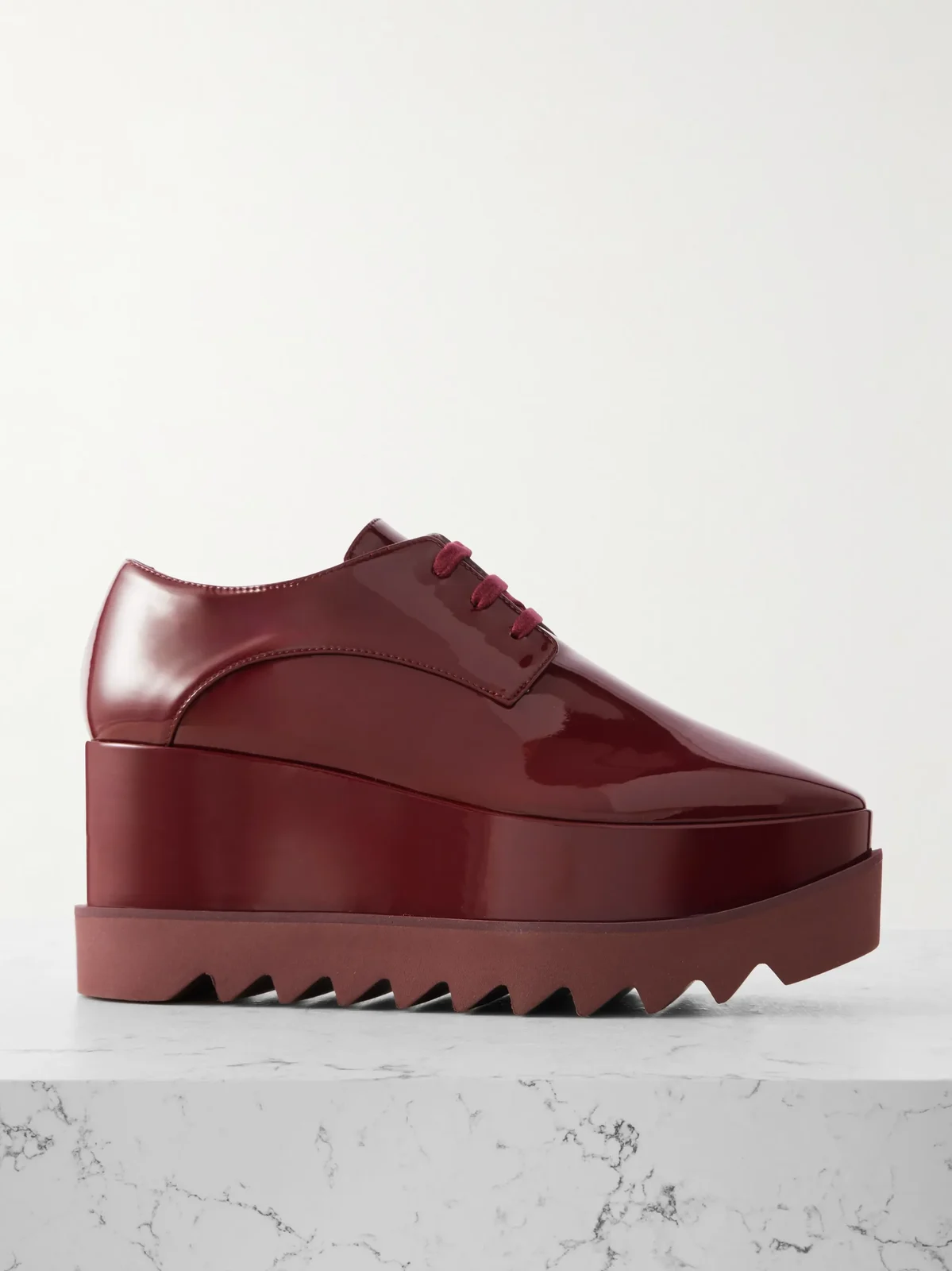 Elyse Vegetarian Material Platform Brogues