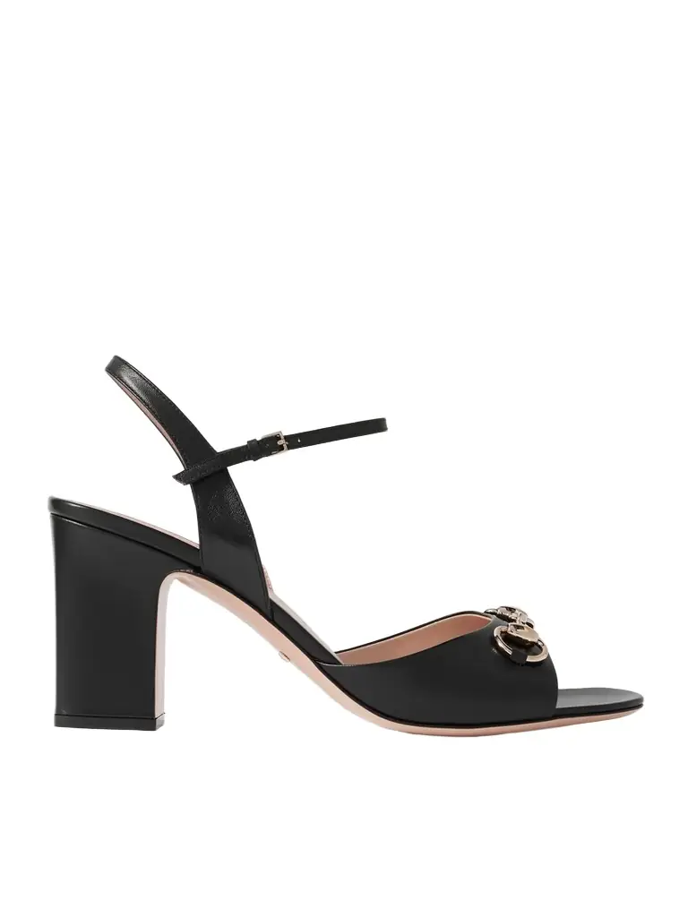 Gucci Lady Horsebit-detailed Leather Sandals | Image 1 Gucci Lady Horsebit-detailed Leather Sandals | Image 1