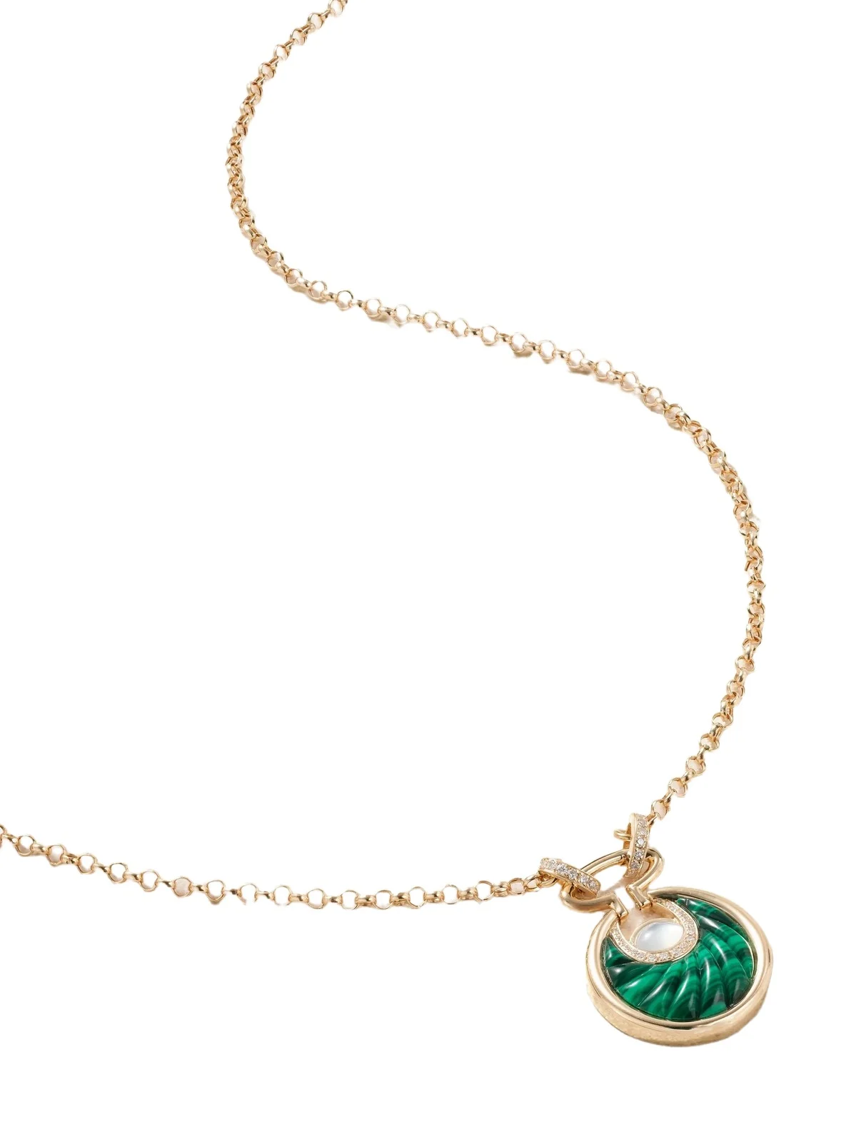 Circus Moon Small 18-karat Gold Multi-stone Necklace Circus Moon Small 18-karat Gold Multi-stone Necklace