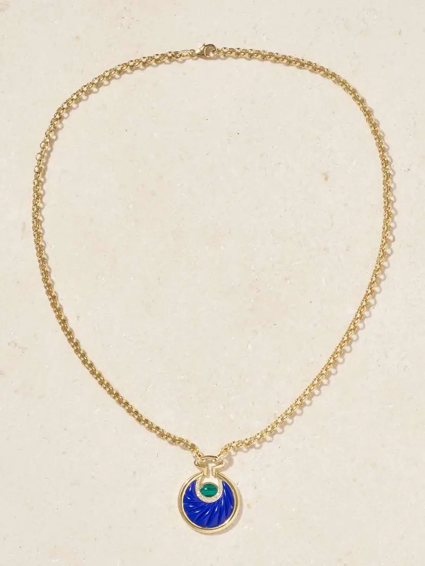 L’Atelier Nawbar Circus Moon Big 18-karat Gold Multi-stone Necklace | Thumbnail 4 L’Atelier Nawbar Circus Moon Big 18-karat Gold Multi-stone Necklace | Thumbnail 4