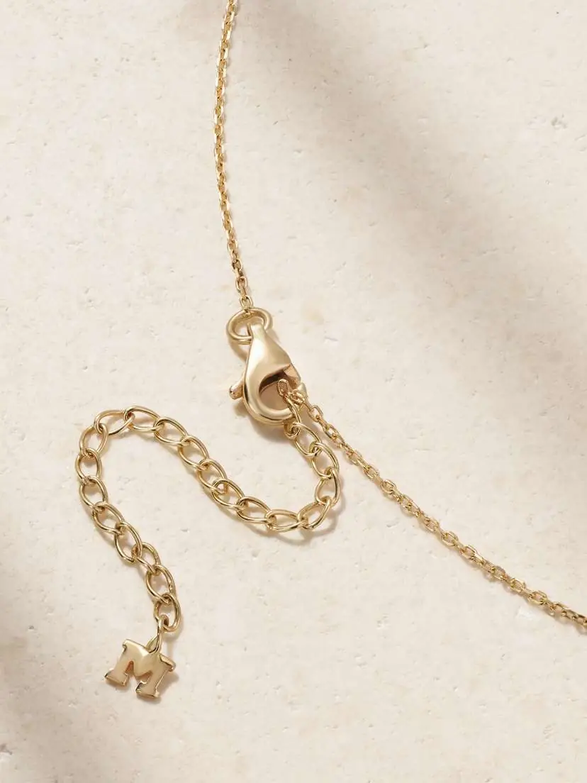 Mateo 14-karat Gold, Topaz And Diamond Necklace | Thumbnail 3