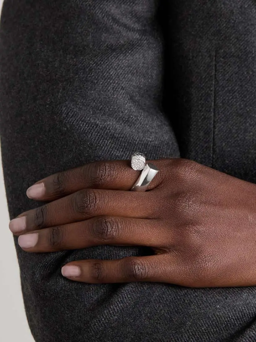 TABAYER Oera Large 18-karat White Gold Diamond Ring | Thumbnail 2 TABAYER Oera Large 18-karat White Gold Diamond Ring | Thumbnail 2