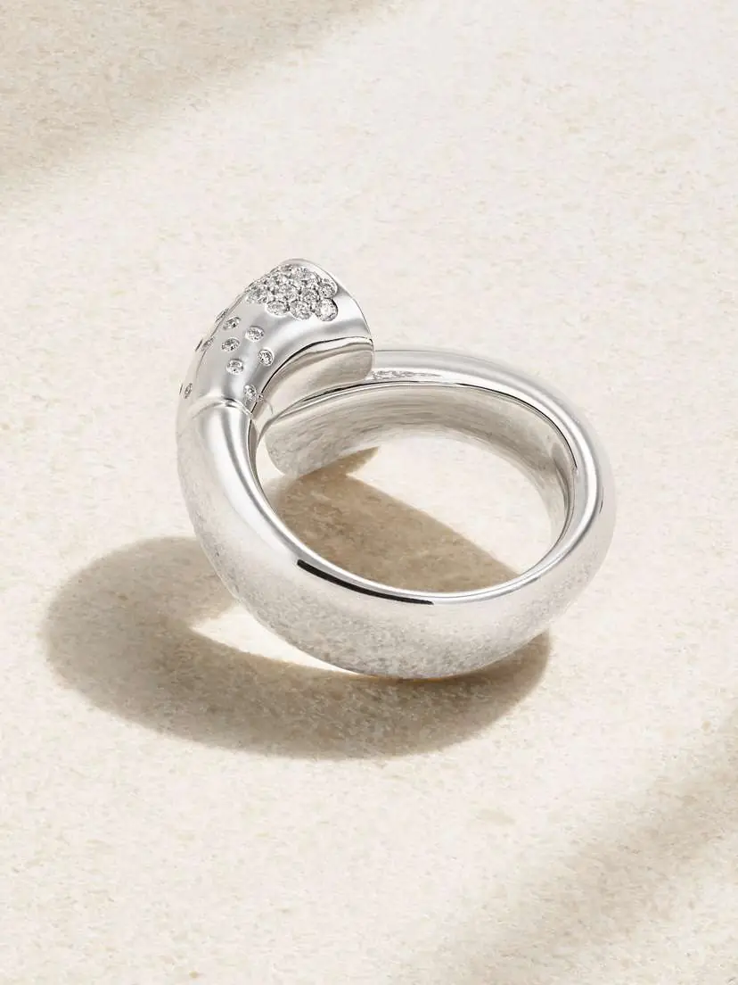 TABAYER Oera Large 18-karat White Gold Diamond Ring | Thumbnail 3 TABAYER Oera Large 18-karat White Gold Diamond Ring | Thumbnail 3