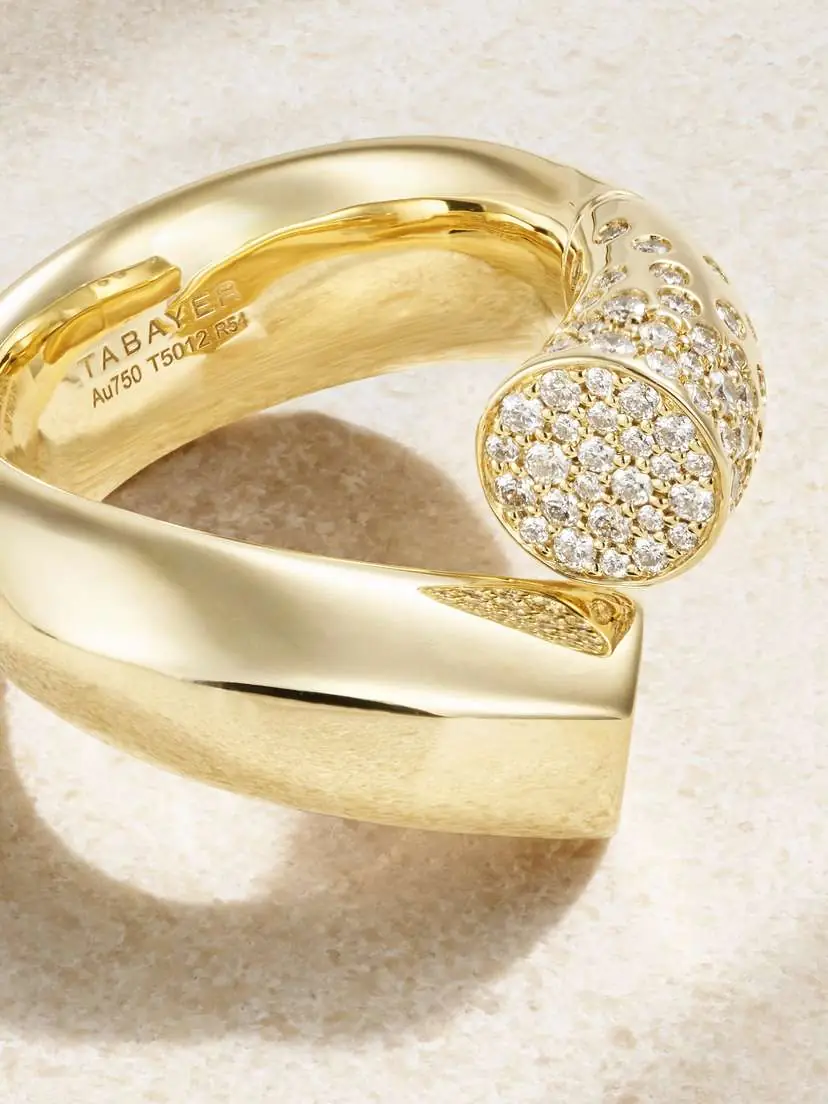 TABAYER Oera Large 18-karat Gold Diamond Ring | Thumbnail 4 TABAYER Oera Large 18-karat Gold Diamond Ring | Thumbnail 4