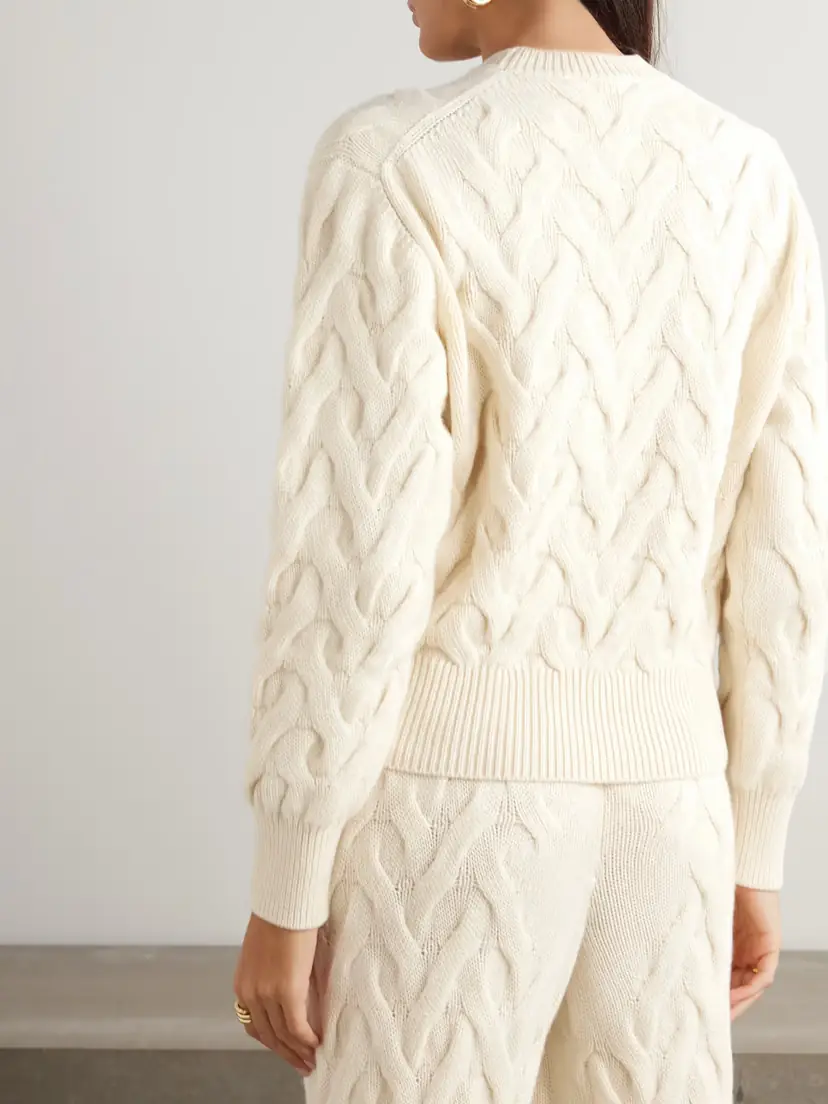 Loro Piana Cable-knit Cashmere Sweater | Thumbnail 4 Loro Piana Cable-knit Cashmere Sweater | Thumbnail 4