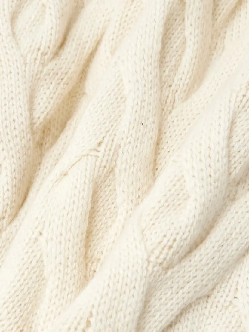 Loro Piana Cable-knit Cashmere Tapered Track Pants | Thumbnail 5