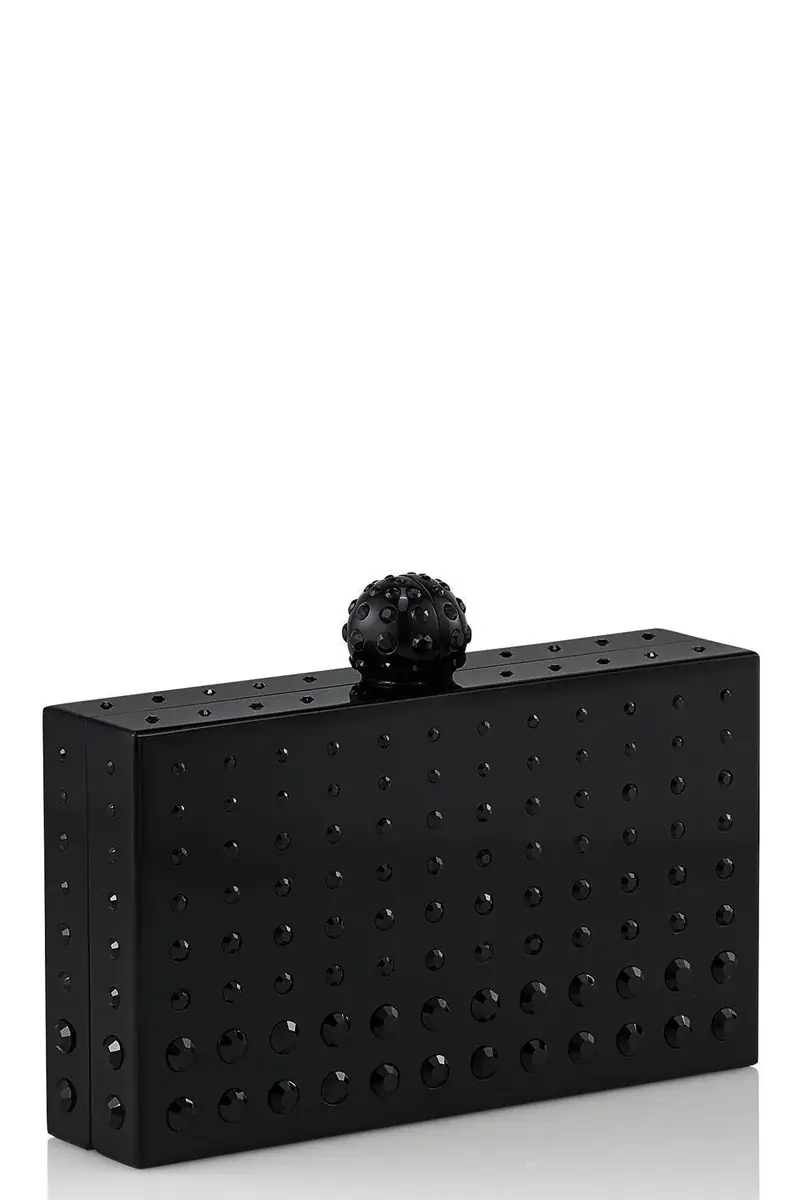 Aquazzura Tequila Clutch - Black Silver | Thumbnail 6