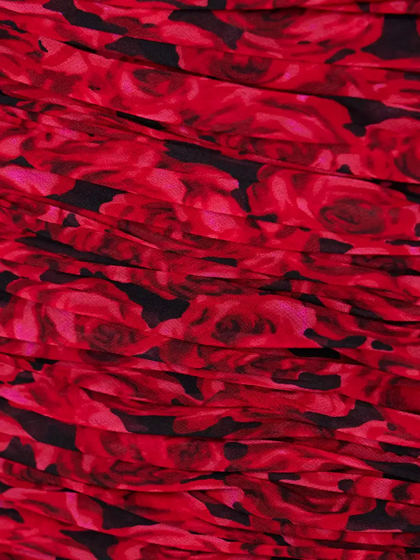 Carolina Herrera Strapless Ruched Floral-print Crepe Midi Dress | Thumbnail 4 Carolina Herrera Strapless Ruched Floral-print Crepe Midi Dress | Thumbnail 4