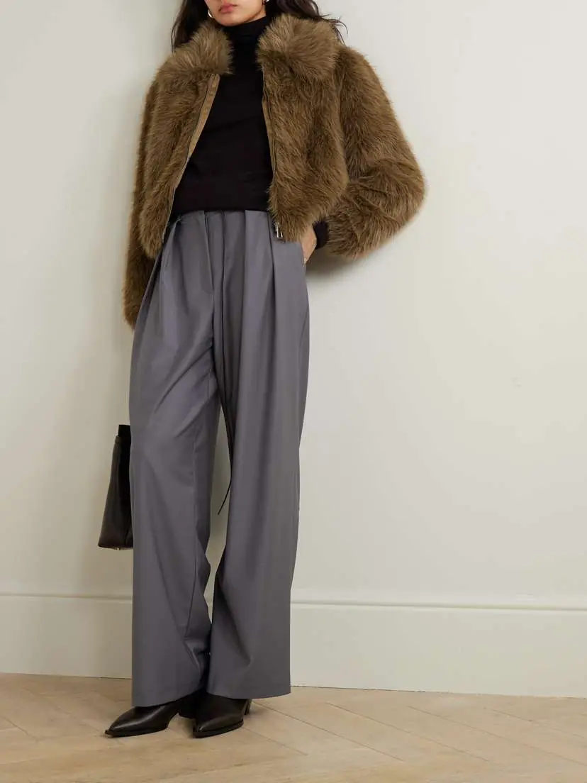 The Frankie Shop Hope Faux Fur Jacket - x large | Thumbnail 2
