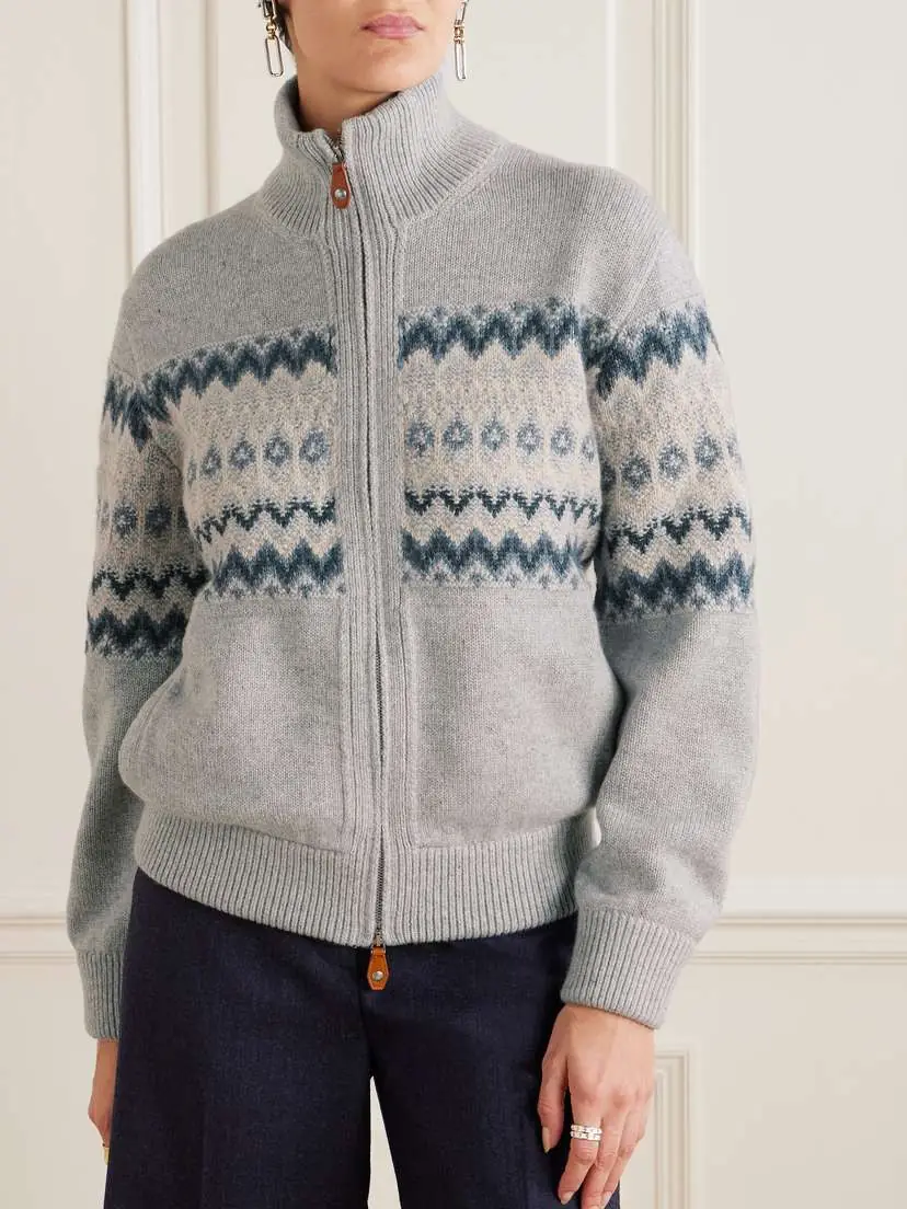 Loro Piana Fair Isle Cashmere Cardigan | Thumbnail 3 Loro Piana Fair Isle Cashmere Cardigan | Thumbnail 3