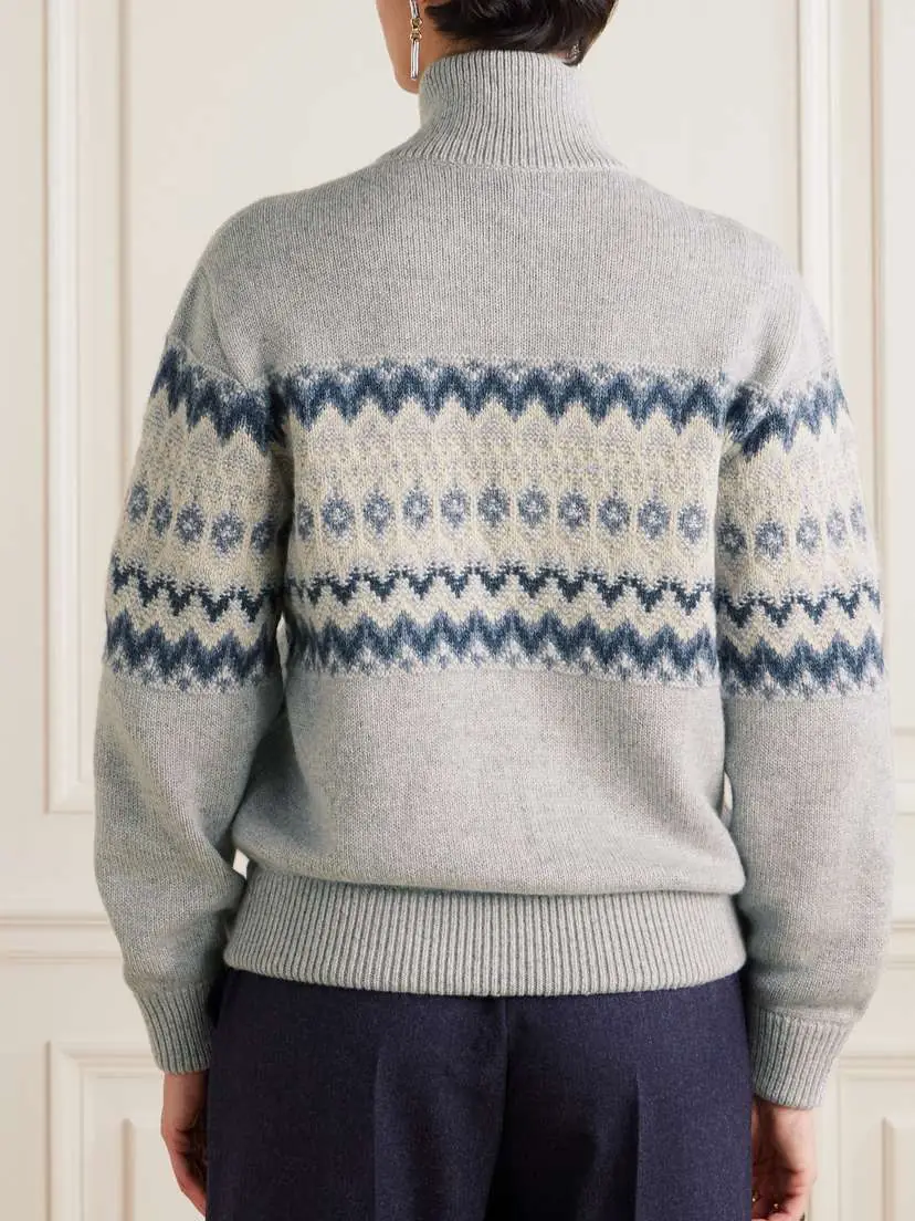 Loro Piana Fair Isle Cashmere Cardigan | Thumbnail 4 Loro Piana Fair Isle Cashmere Cardigan | Thumbnail 4