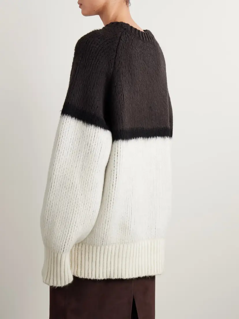 Khaite Martina Oversized Ribbed Cashmere And Mohair-blend Sweater | Thumbnail 3 Khaite Martina Oversized Ribbed Cashmere And Mohair-blend Sweater | Thumbnail 3