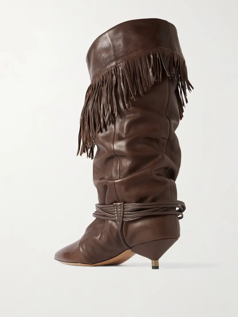 Isabel Marant Fringed Leather Knee Boots | Thumbnail 3 Isabel Marant Fringed Leather Knee Boots | Thumbnail 3