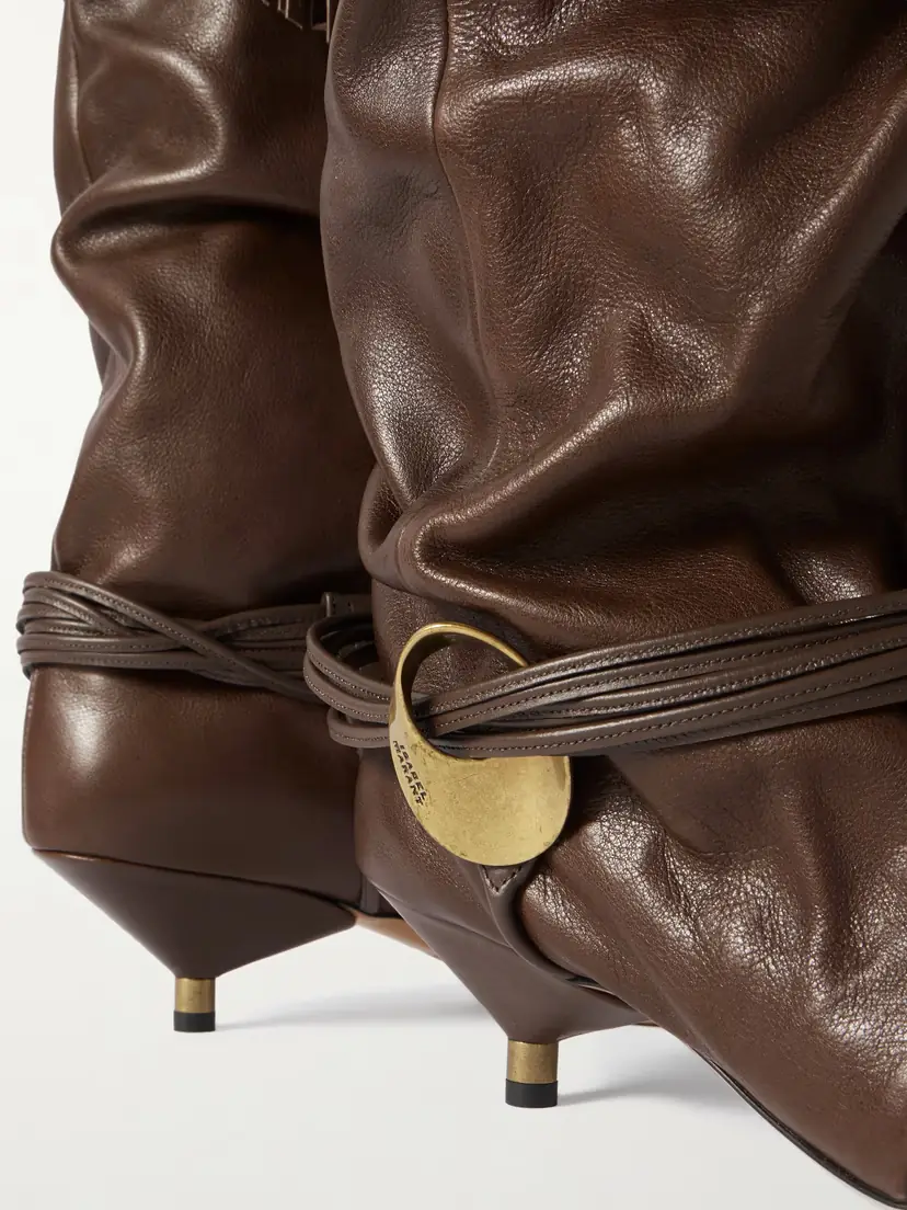 Isabel Marant Fringed Leather Knee Boots | Thumbnail 5 Isabel Marant Fringed Leather Knee Boots | Thumbnail 5