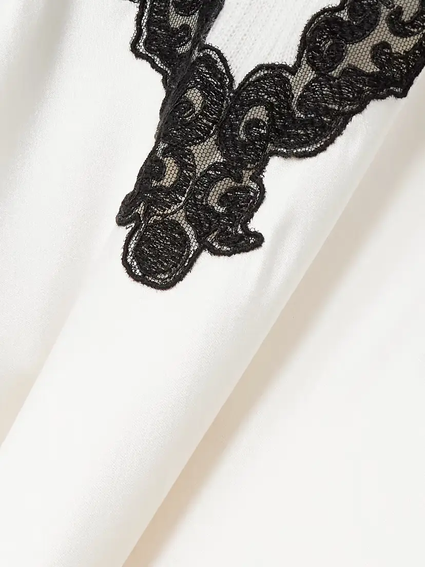 Gabriela Hearst Kerry Lace-trimmed Ribbed Cashmere-blend And Silk Maxi Dress | Thumbnail 4 Gabriela Hearst Kerry Lace-trimmed Ribbed Cashmere-blend And Silk Maxi Dress | Thumbnail 4