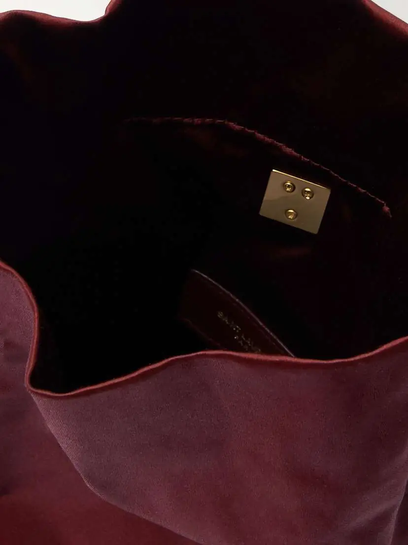 Saint Laurent Embellished Satin Bucket Bag | Thumbnail 5