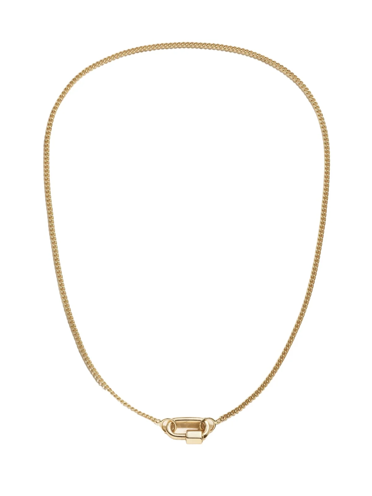 Marla Aaron Chubby Baby Lock 14-karat Gold Necklace