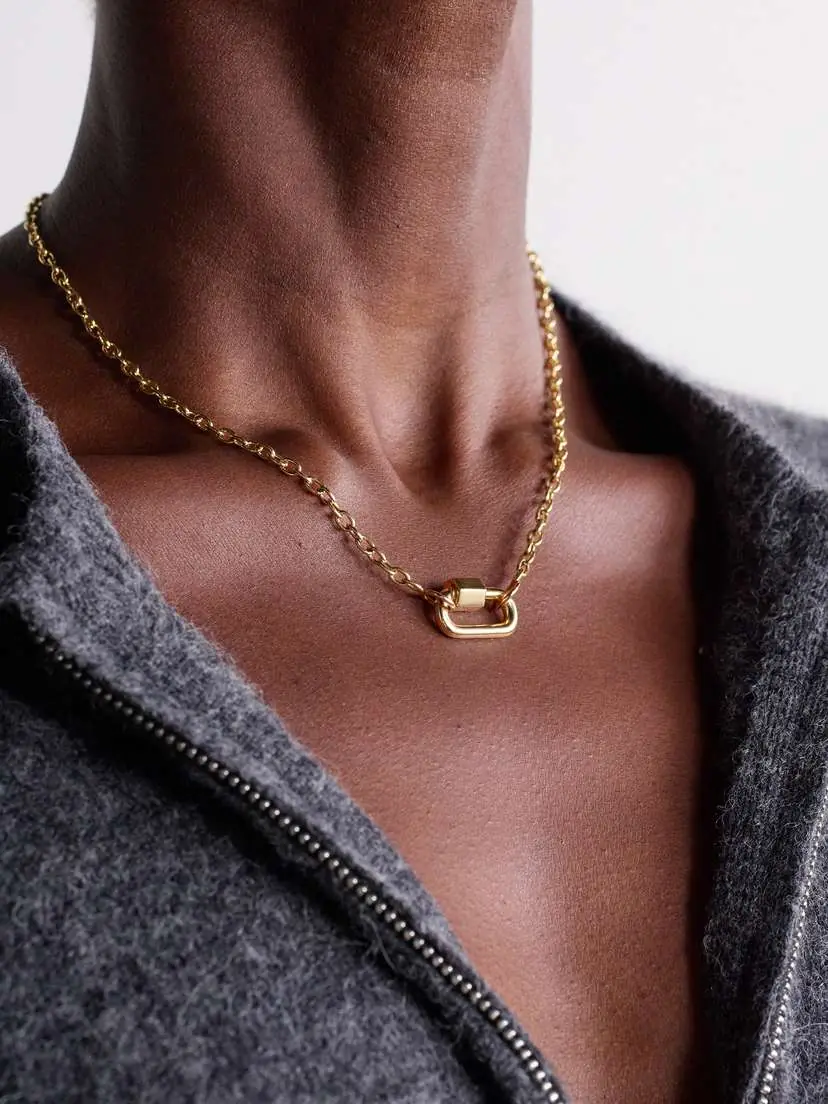 Marla Aaron Chubby Babylock 14-karat Gold Pendant | Thumbnail 2