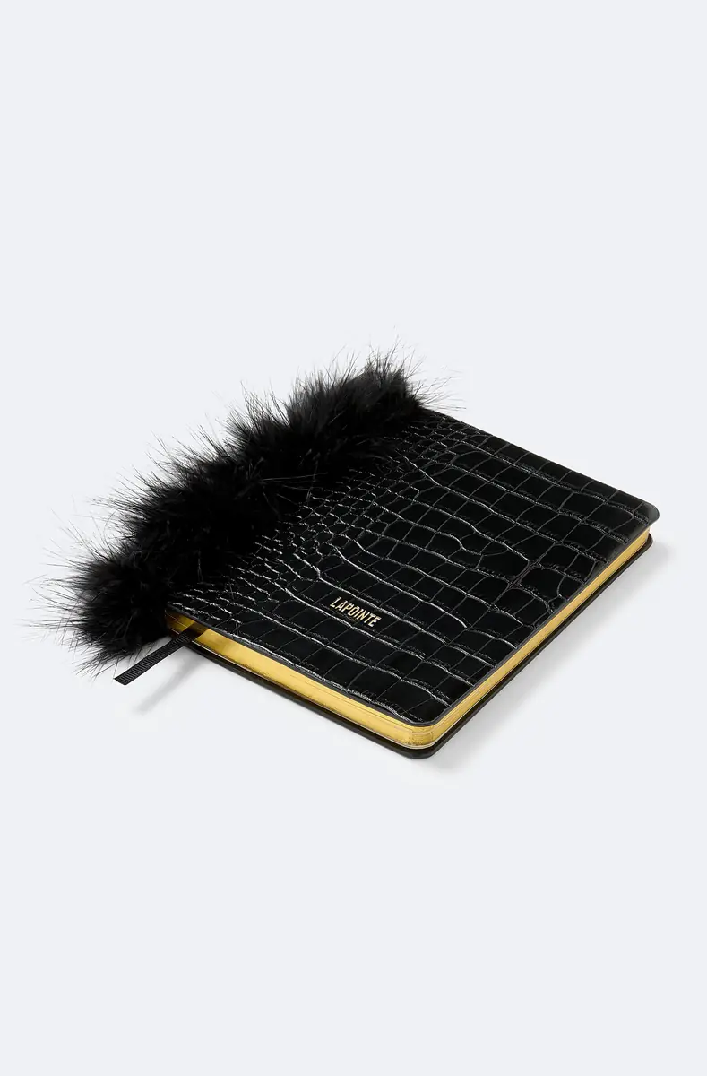 Lapointe Notebook with Marabou Feathers | Thumbnail 2 Lapointe Notebook with Marabou Feathers | Thumbnail 2
