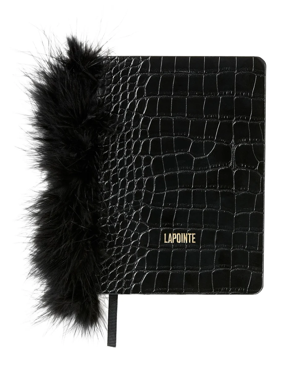 Lapointe Notebook with Marabou Feathers