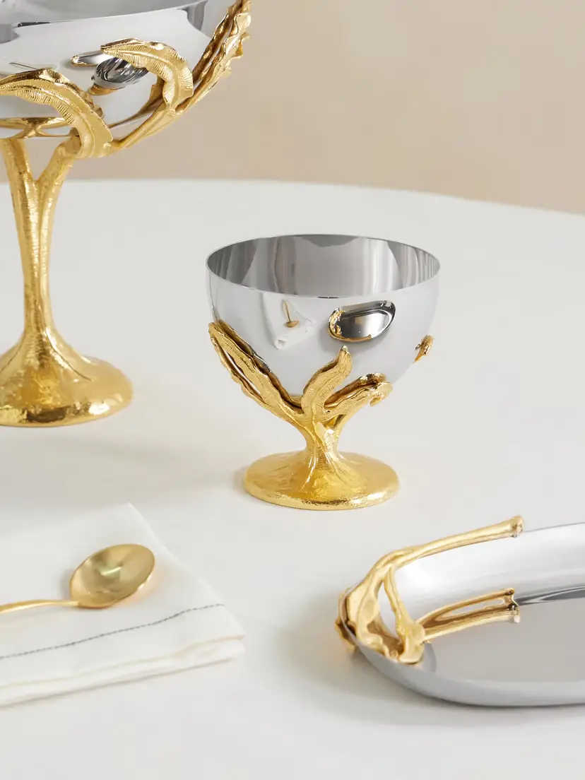 L'Objet Fern Gold-plated Stainless Steel Bowl | Thumbnail 2 L'Objet Fern Gold-plated Stainless Steel Bowl | Thumbnail 2