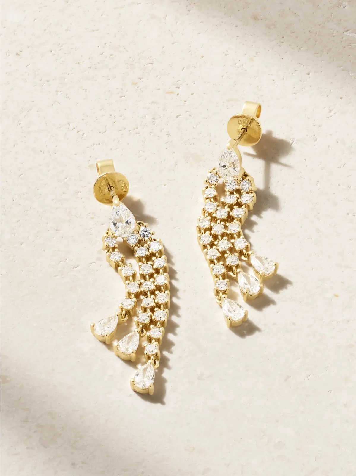 Fringe 18-karat Gold Diamond Earrings Fringe 18-karat Gold Diamond Earrings