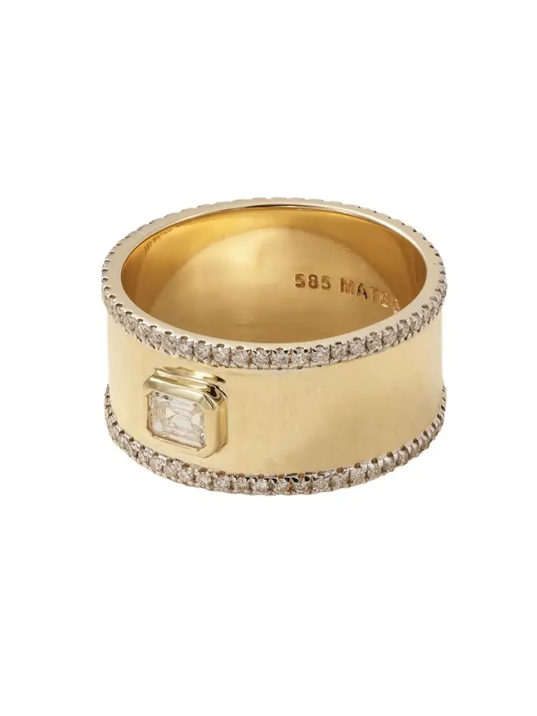 Mateo Edge Cigar 14-karat Gold Diamond Ring | Image 1 Mateo Edge Cigar 14-karat Gold Diamond Ring | Image 1