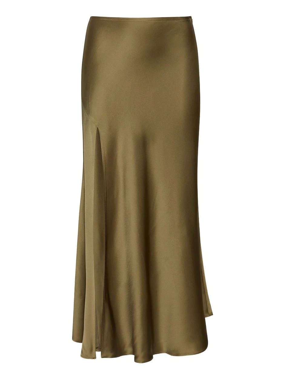 Satin Bias Midi Skirt Satin Bias Midi Skirt