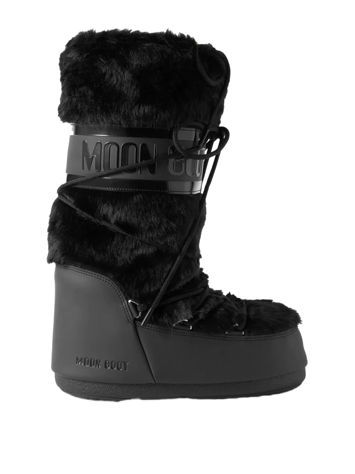 Moon Boot Icon Plush And Leather-like Snow Boots