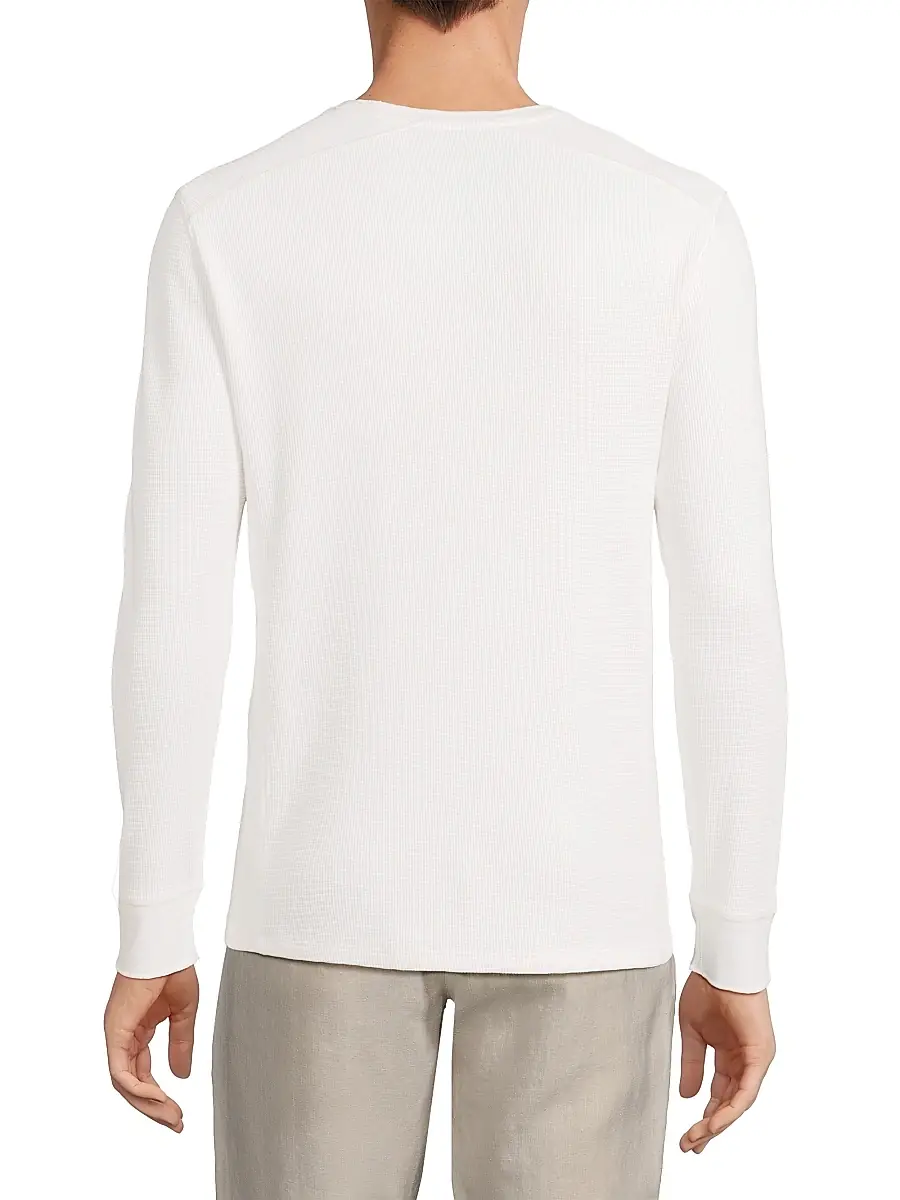 Vince Men's Thermal Crewneck Long-Sleeve T-Shirt | Thumbnail 5 Vince Men's Thermal Crewneck Long-Sleeve T-Shirt | Thumbnail 5
