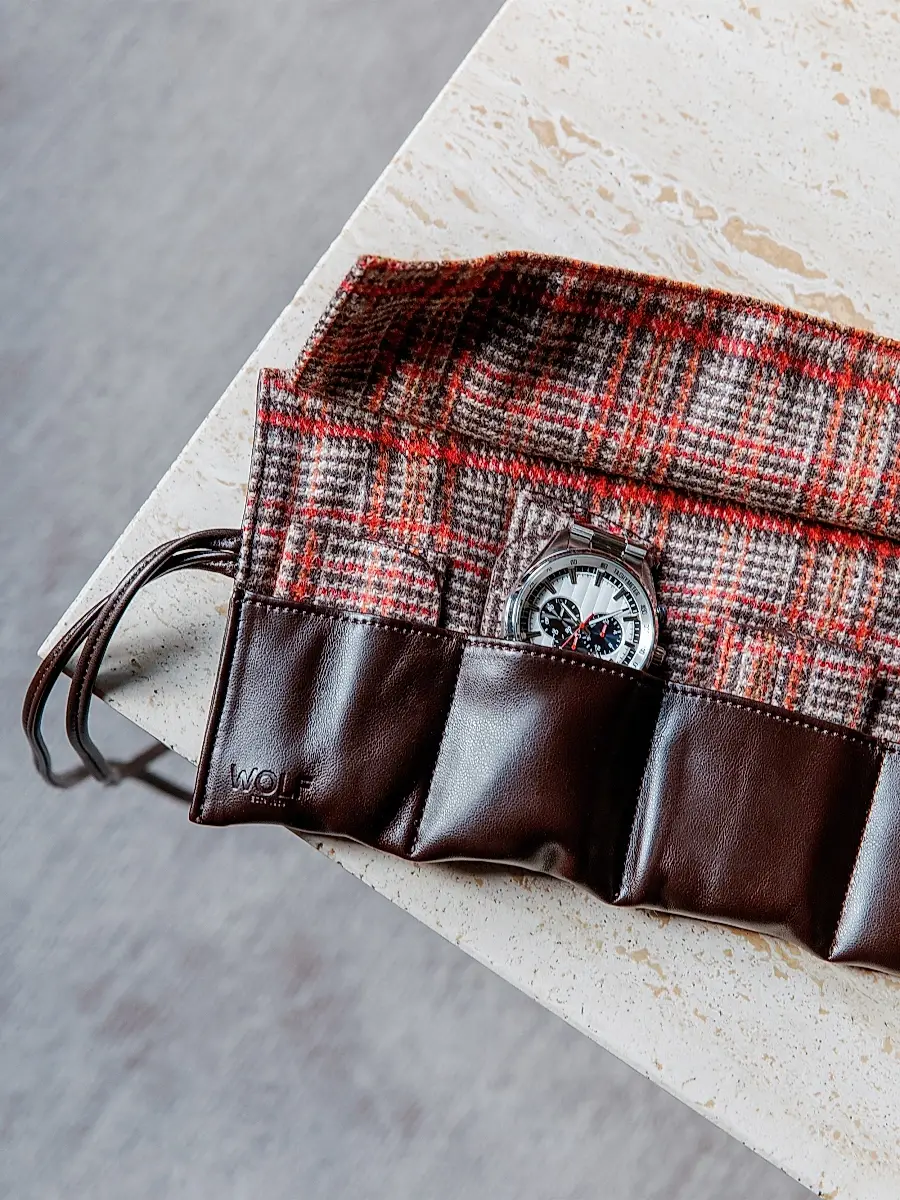 Wolf x WM Brown 6-Piece Watch Roll | Thumbnail 9