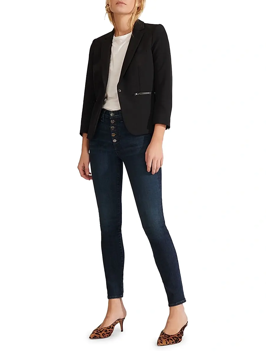 Veronica Beard Women's Core Scuba Schoolboy Jacket | Thumbnail 2 Veronica Beard Women's Core Scuba Schoolboy Jacket | Thumbnail 2