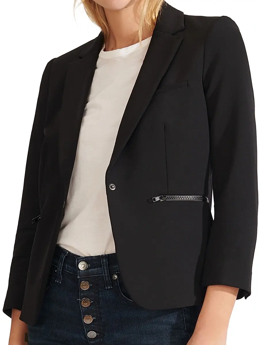 Veronica Beard Women's Core Scuba Schoolboy Jacket | Thumbnail 4 Veronica Beard Women's Core Scuba Schoolboy Jacket | Thumbnail 4